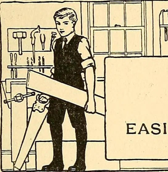 An illustration from Handicraft for handy boys; practical plans for work and play, with many ideas for earning money, 1911, leaf 139
