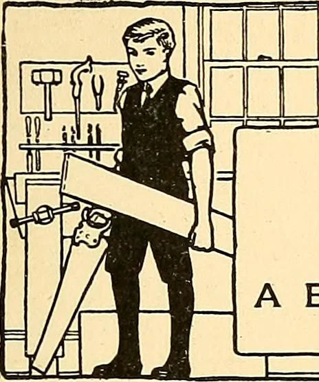 An illustration from Handicraft for handy boys; practical plans for work and play, with many ideas for earning money, 1911, leaf 191