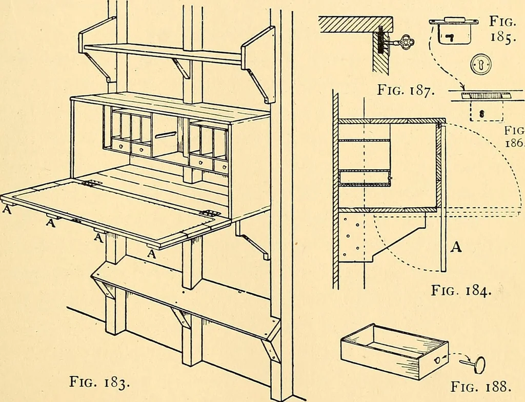 An illustration from Handicraft for handy boys; practical plans for work and play, with many ideas for earning money, 1911, leaf 203