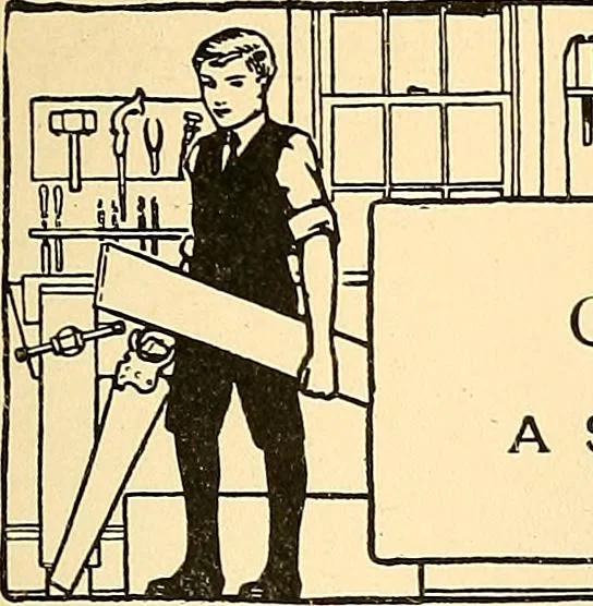 An illustration from Handicraft for handy boys; practical plans for work and play, with many ideas for earning money, 1911, leaf 331