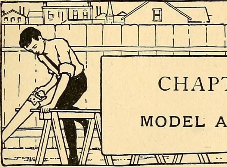 An illustration from Handicraft for handy boys; practical plans for work and play, with many ideas for earning money, 1911, leaf 357