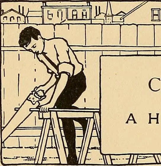 An illustration from Handicraft for handy boys; practical plans for work and play, with many ideas for earning money, 1911, leaf 422