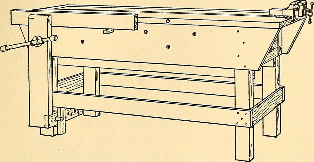 An illustration from Handicraft for handy boys; practical plans for work and play, with many ideas for earning money, 1911, leaf 43