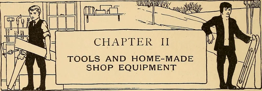 An illustration from Handicraft for handy boys; practical plans for work and play, with many ideas for earning money, 1911, leaf 48