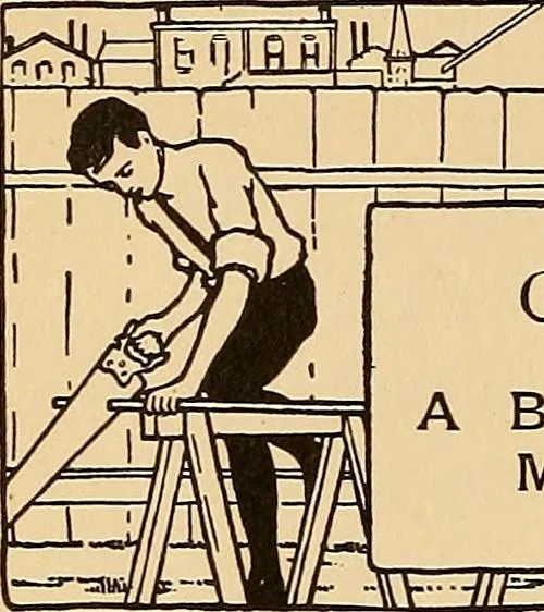 An illustration from Handicraft for handy boys; practical plans for work and play, with many ideas for earning money, 1911, leaf 492