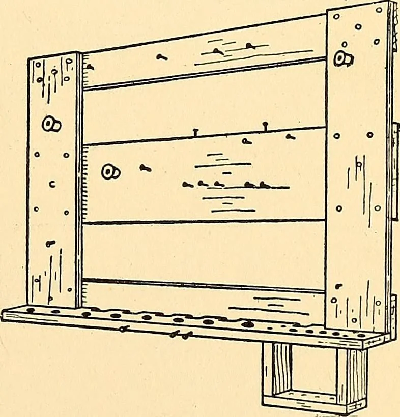 An illustration from Handicraft for handy boys; practical plans for work and play, with many ideas for earning money, 1911, leaf 67