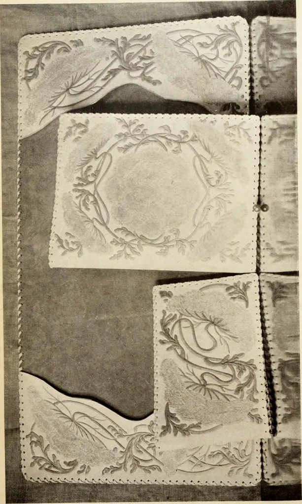 An illustration from Handicrafts in the home, 1910, leaf 128