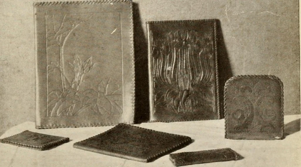 An illustration from Handicrafts in the home, 1910, leaf 135