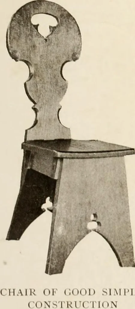 An illustration from Handicrafts in the home, 1910, leaf 187