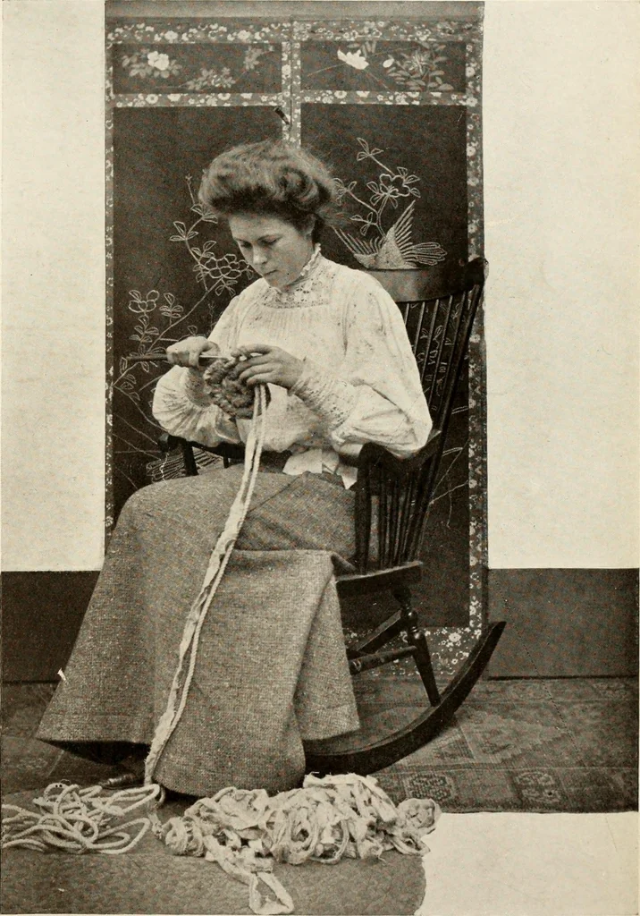 An illustration from Handicrafts in the home, 1910, leaf 229