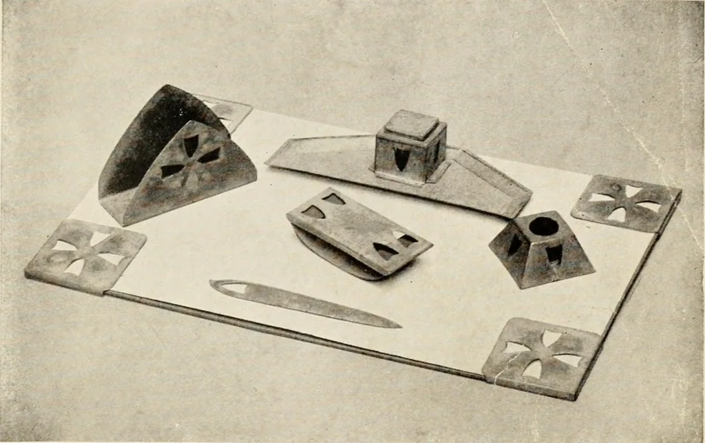 An illustration from Handicrafts in the home, 1910, leaf 25