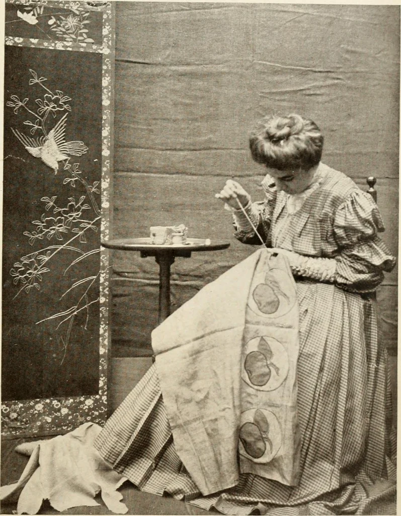 An illustration from Handicrafts in the home, 1910, leaf 311