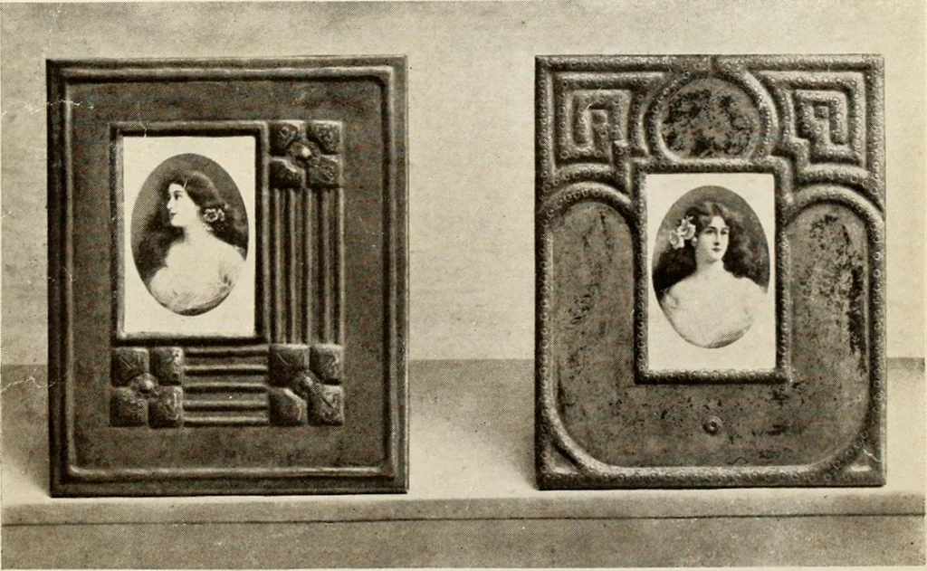 An illustration from Handicrafts in the home, 1910, leaf 45