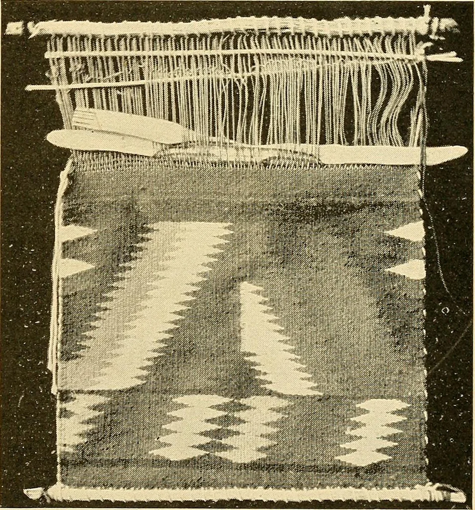 An illustration from Hand-loom weaving; a manual for school and home, 1902, leaf 135