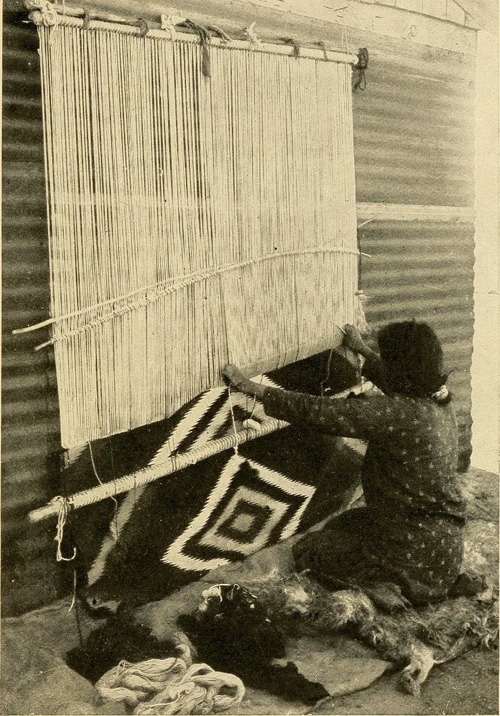 An illustration from Hand-loom weaving; a manual for school and home, 1902, leaf 137