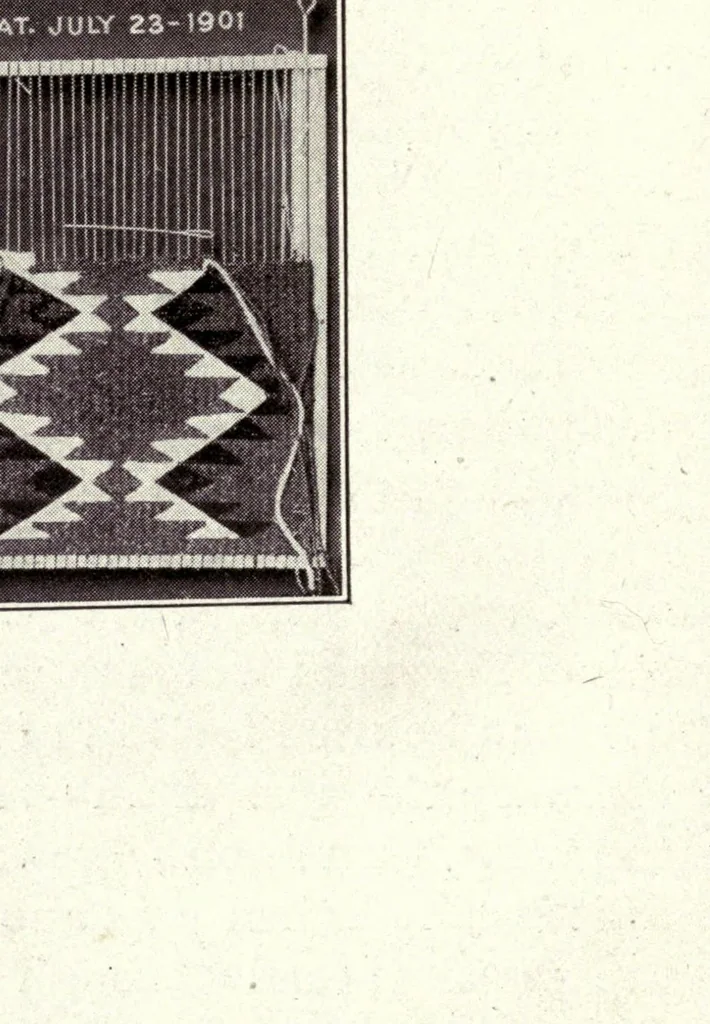An illustration from Hand-loom weaving; a manual for school and home, 1914, leaf 100