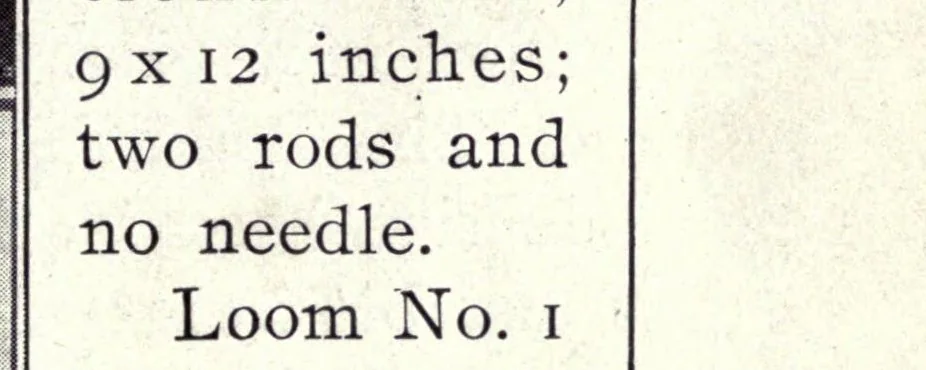 An illustration from Hand-loom weaving; a manual for school and home, 1914, leaf 27