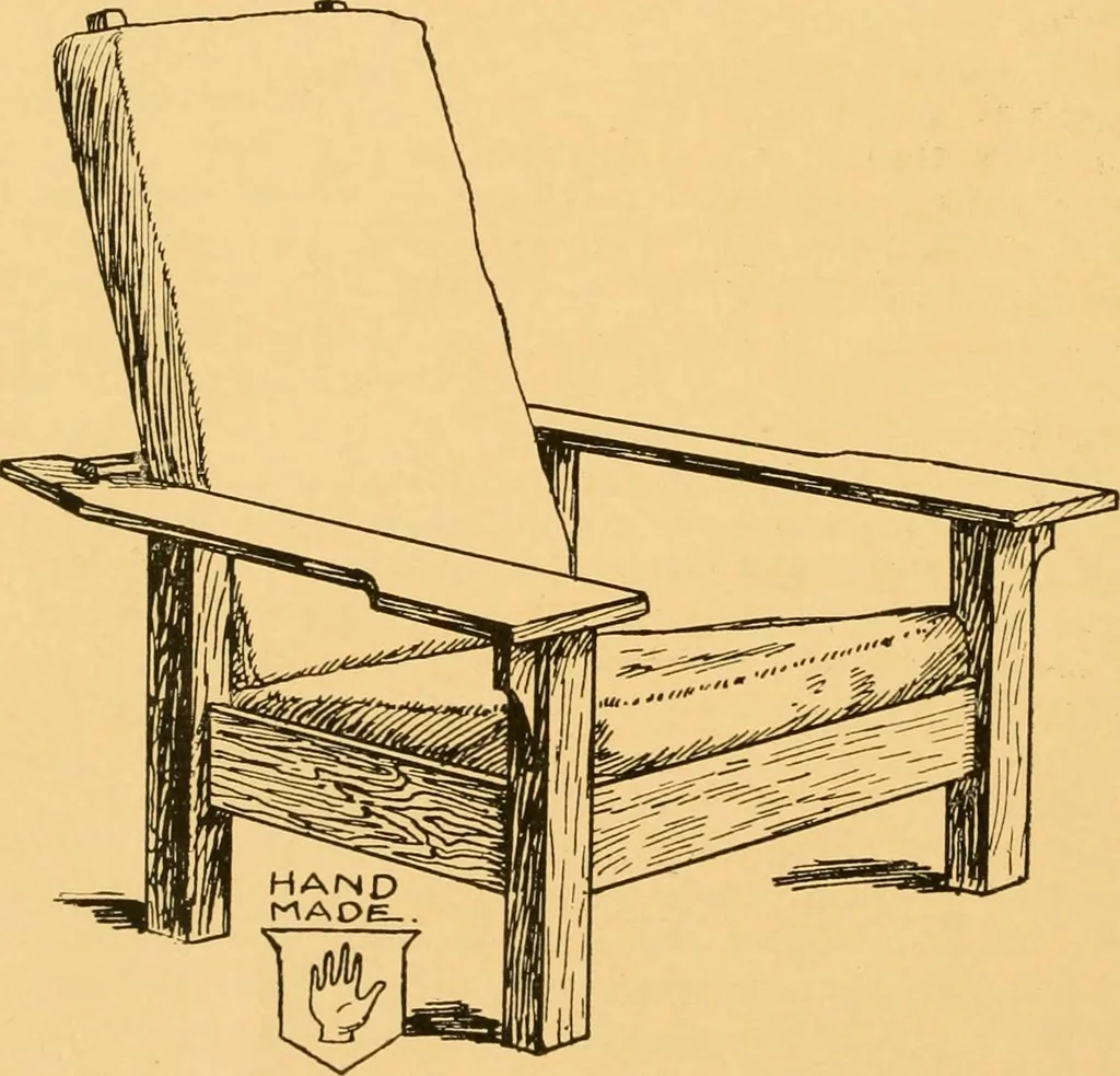 An illustration from Hand made furniture and how to make it .., 1910, leaf 54