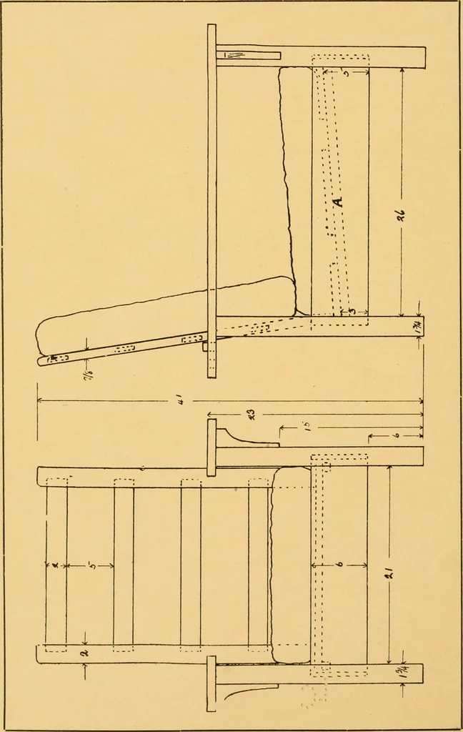 An illustration from Hand made furniture and how to make it .., 1910, leaf 56