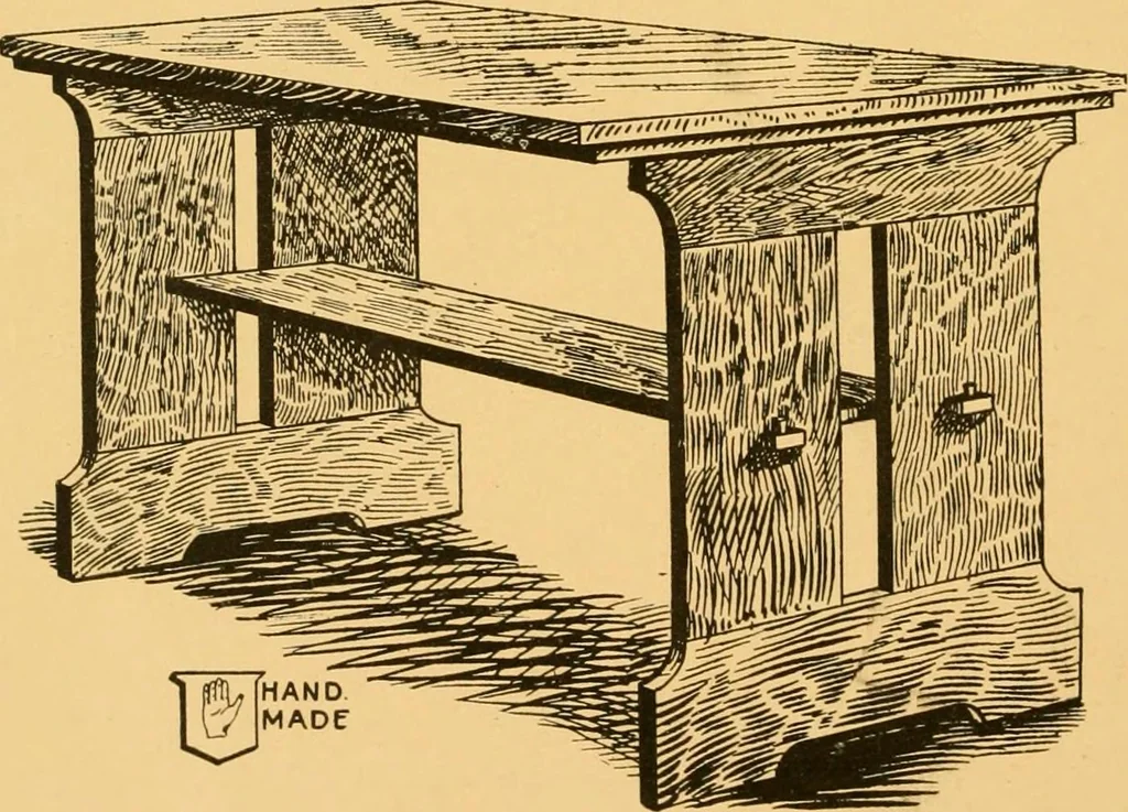 An illustration from Hand made furniture and how to make it .., 1910, leaf 58