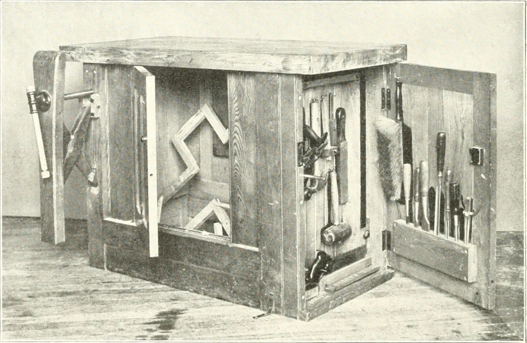 An illustration from Handwork in wood, 1910, leaf 105