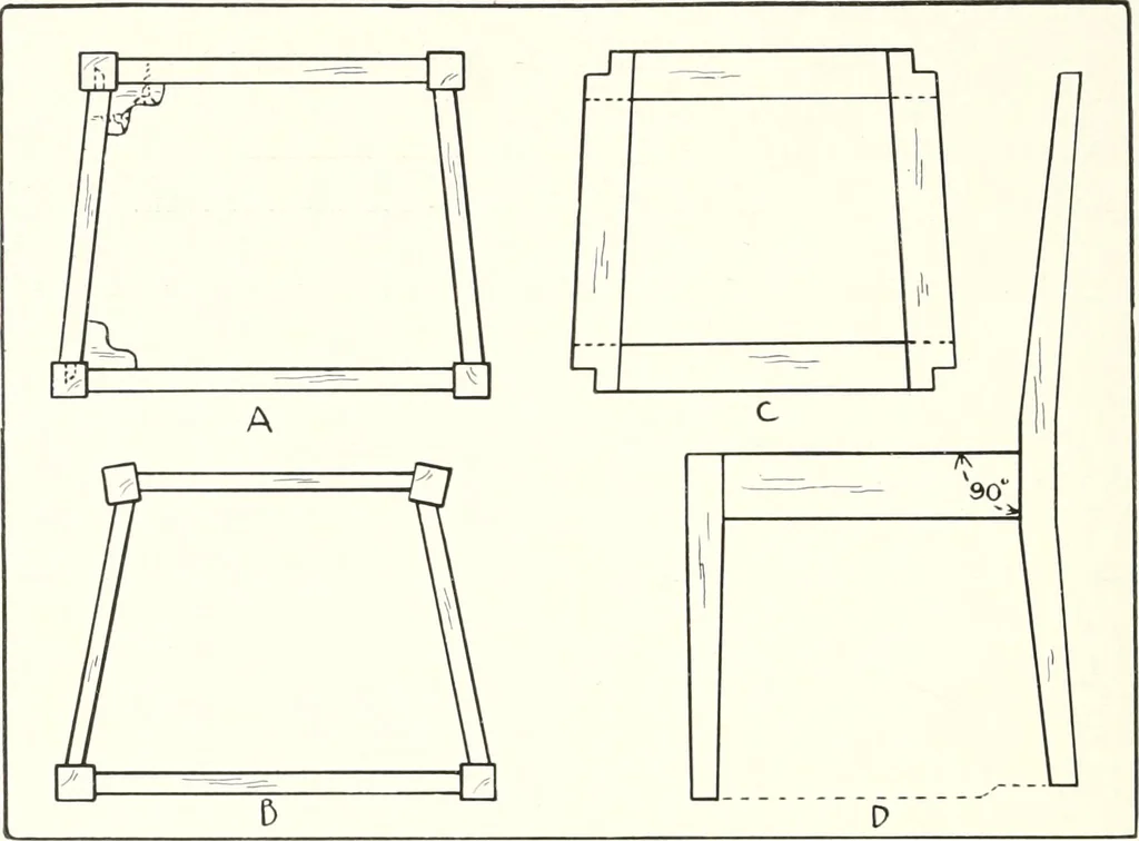 An illustration from Handwork in wood, 1910, leaf 205