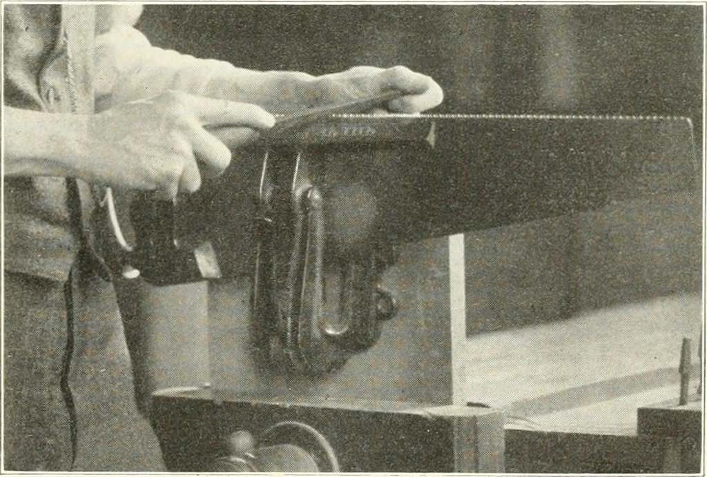 An illustration from Handwork in wood, 1910, leaf 74