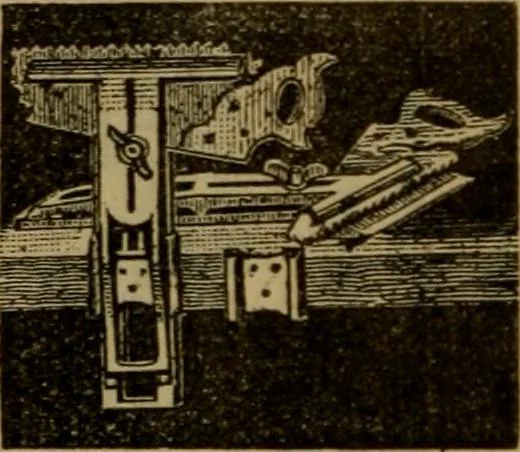 An illustration from Handy notes and queries. A manual of useful information of especial importance to dealers in hardware, stoves and tinware, machinists', gas-fitters' and plumbers' materials, as well as the various workers in useful metals .., 1889, leaf 43