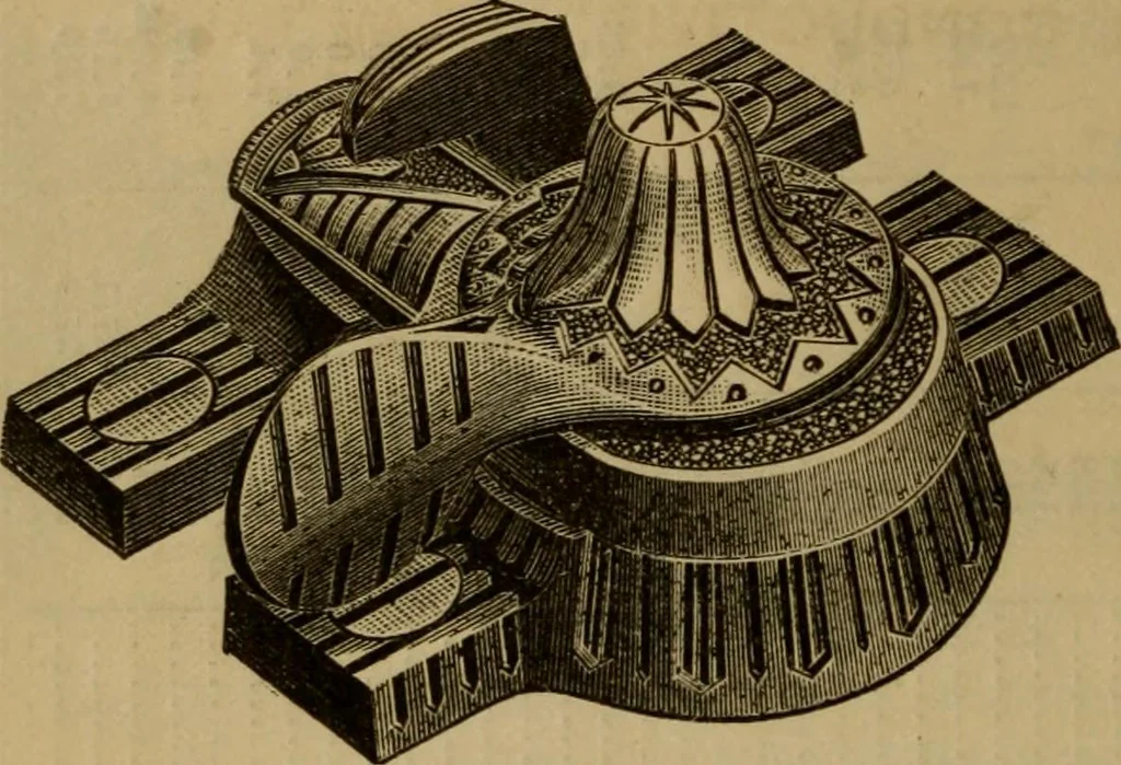 An illustration from Handy notes and queries. A manual of useful information of especial importance to dealers in hardware, stoves and tinware, machinists', gas-fitters' and plumbers' materials, as well as the various workers in useful metals .., 1889, leaf 45