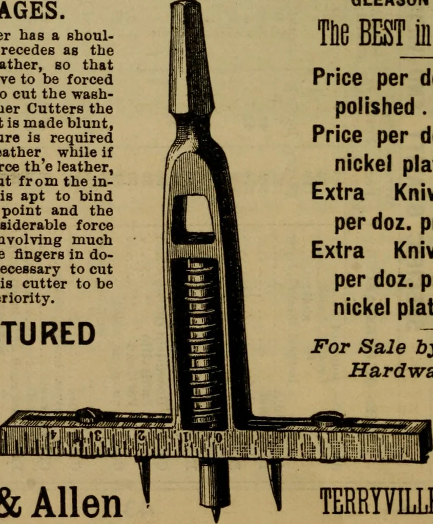 An illustration from Handy notes and queries. A manual of useful information of especial importance to dealers in hardware, stoves and tinware, machinists', gas-fitters' and plumbers' materials, as well as the various workers in useful metals .., 1889, leaf 45