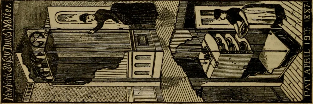 An illustration from Handy notes and queries. A manual of useful information of especial importance to dealers in hardware, stoves and tinware, machinists', gas-fitters' and plumbers' materials, as well as the various workers in useful metals .., 1889, leaf 49