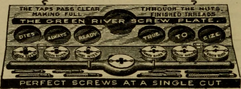 An illustration from Handy notes and queries. A manual of useful information of especial importance to dealers in hardware, stoves and tinware, machinists', gas-fitters' and plumbers' materials, as well as the various workers in useful metals .., 1889, leaf 69