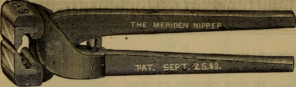 An illustration from Handy notes and queries. A manual of useful information of especial importance to dealers in hardware, stoves and tinware, machinists', gas-fitters' and plumbers' materials, as well as the various workers in useful metals .., 1889, leaf 77
