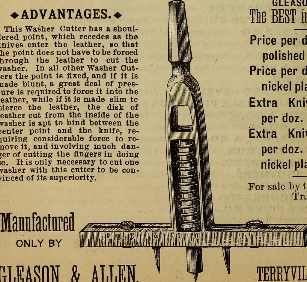 An illustration from Handy notes and queries. A manual of useful information, of especial importance to dealers in hardware, stoves and tinware, machinists', gas-fitters' and plumbers' materials, as well as the various workers in useful metals .., 1888, leaf 7
