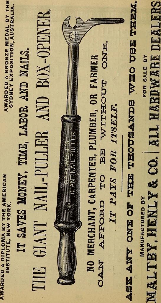An illustration from Handy notes and queries. A manual of useful information, of especial importance to dealers in hardware, stoves and tinware, machinists', gas-fitters' and plumbers' materials, as well as the various workers in useful metals .., 1888, leaf 91