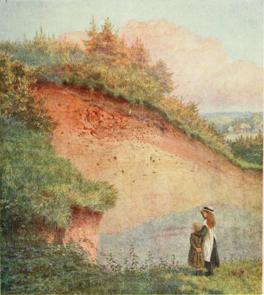 An illustration from Happy England as painted by Helen Allingham, R.W.S, 1903, leaf 102