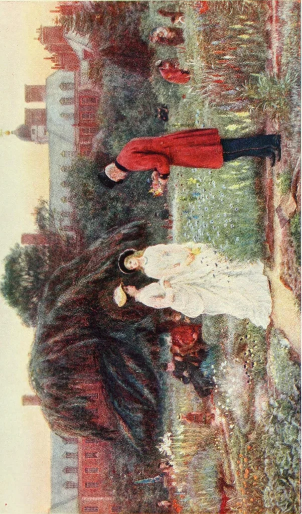 An illustration from Happy England as painted by Helen Allingham, R.W.S, 1903, leaf 108