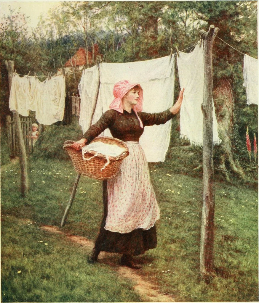 An illustration from Happy England as painted by Helen Allingham, R.W.S, 1903, leaf 222