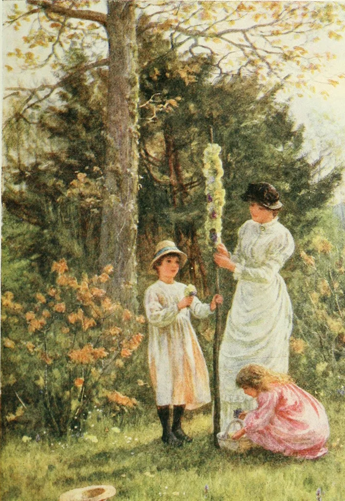 An illustration from Happy England as painted by Helen Allingham, R.W.S, 1903, leaf 232