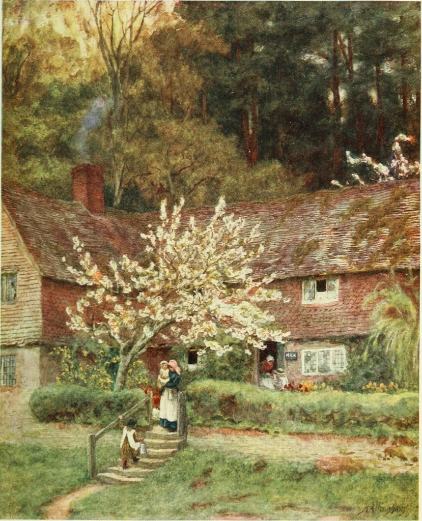 An illustration from Happy England as painted by Helen Allingham, R.W.S, 1903, leaf 314