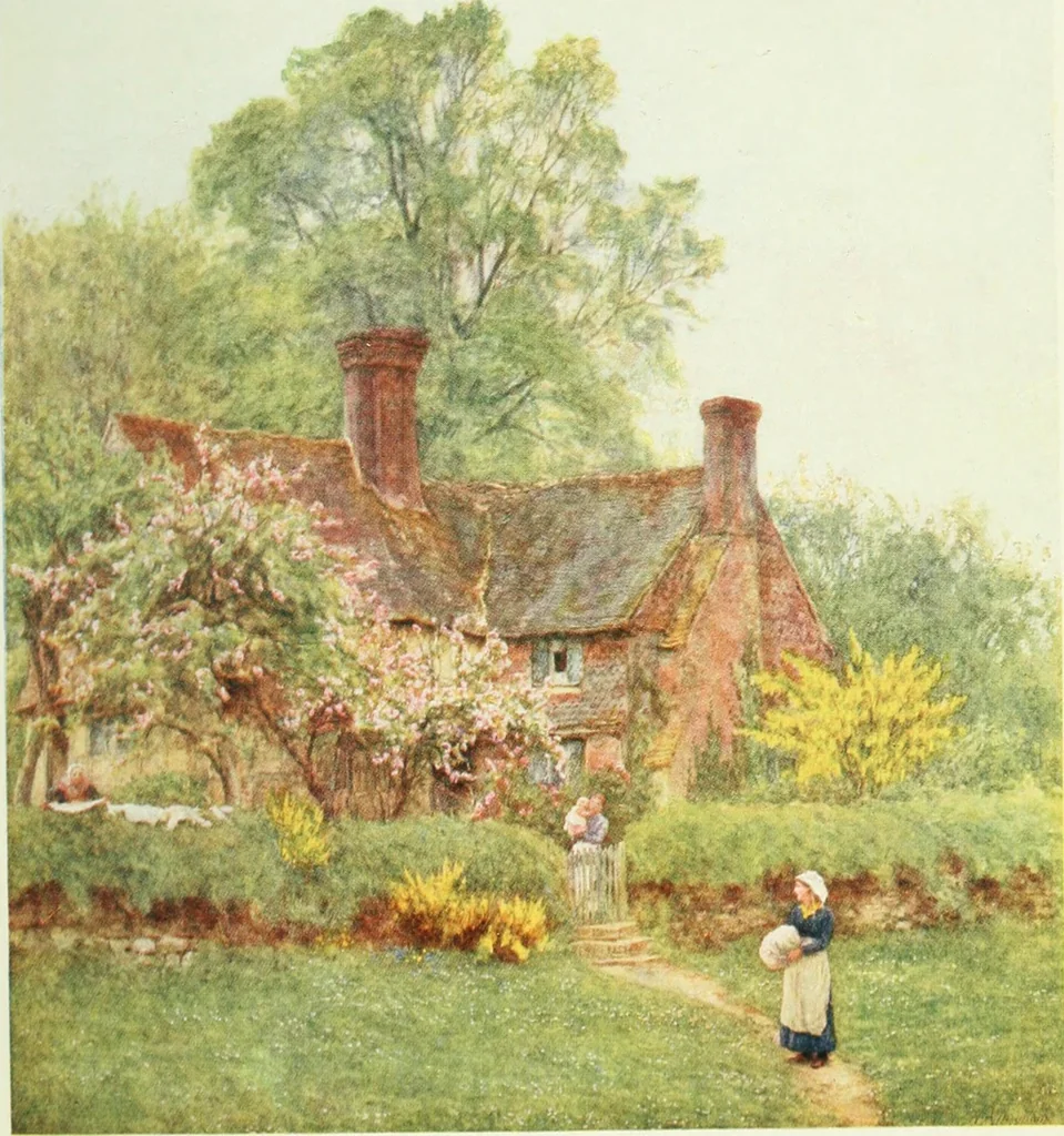 An illustration from Happy England as painted by Helen Allingham, R.W.S, 1903, leaf 318
