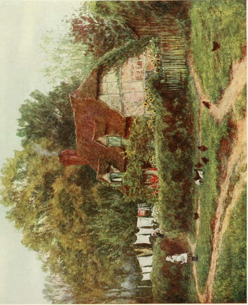 An illustration from Happy England as painted by Helen Allingham, R.W.S, 1903, leaf 324