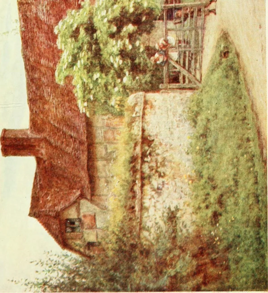 An illustration from Happy England as painted by Helen Allingham, R.W.S, 1903, leaf 336