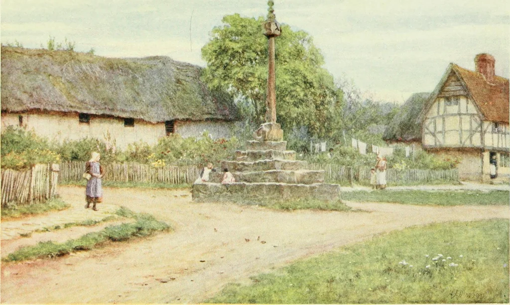 An illustration from Happy England as painted by Helen Allingham, R.W.S, 1903, leaf 34