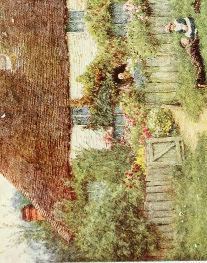 An illustration from Happy England as painted by Helen Allingham, R.W.S, 1903, leaf 348