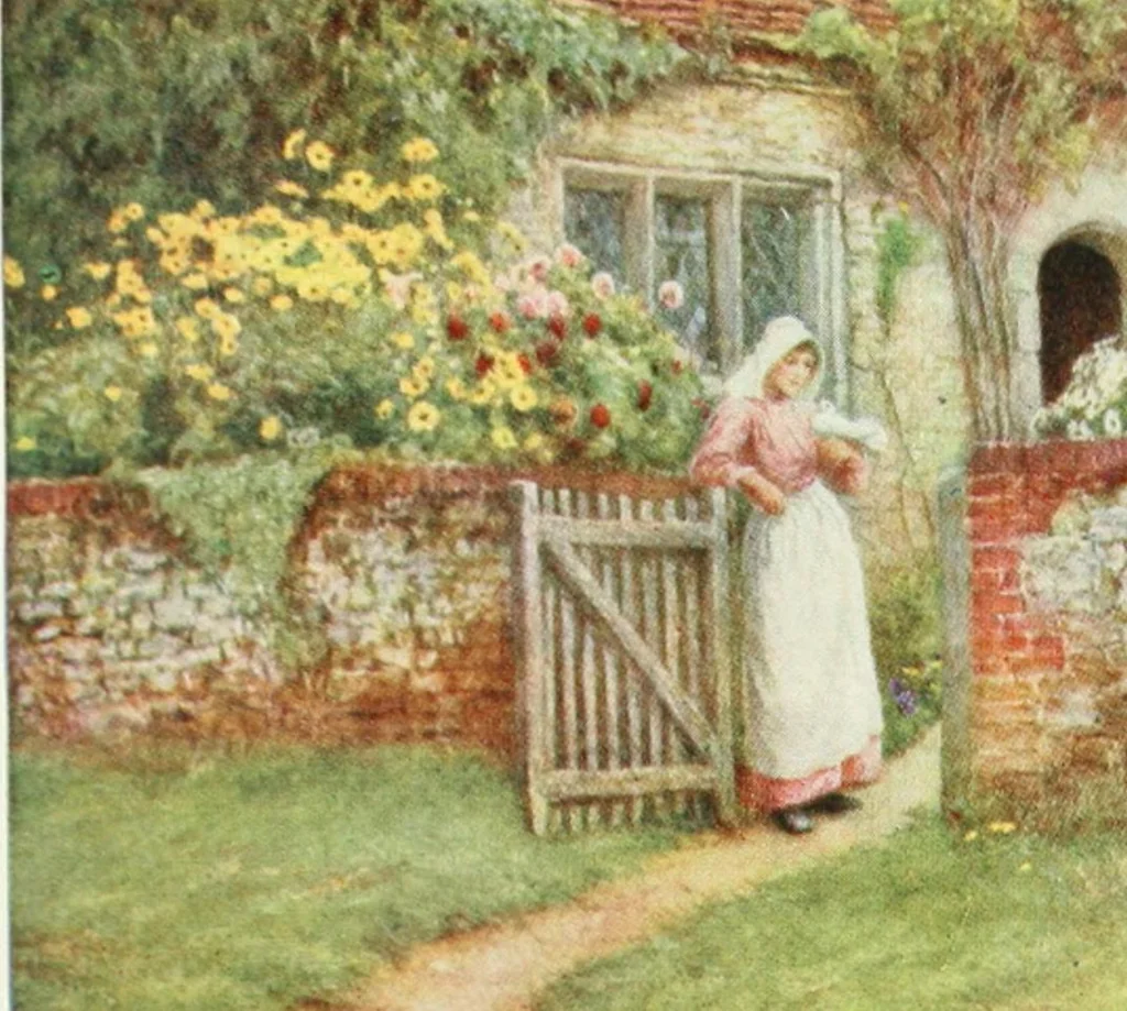 An illustration from Happy England as painted by Helen Allingham, R.W.S, 1903, leaf 354