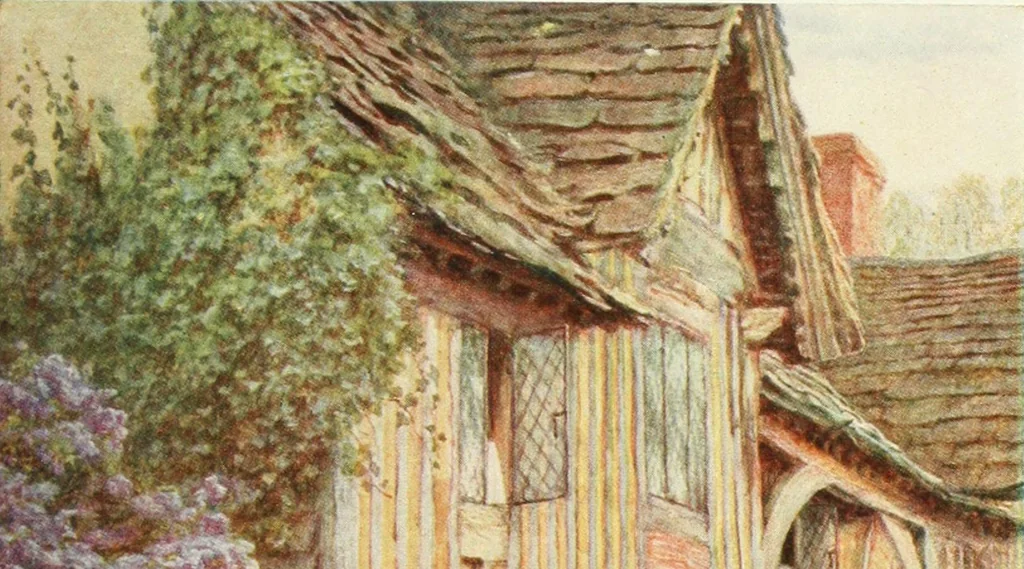 An illustration from Happy England as painted by Helen Allingham, R.W.S, 1903, leaf 358