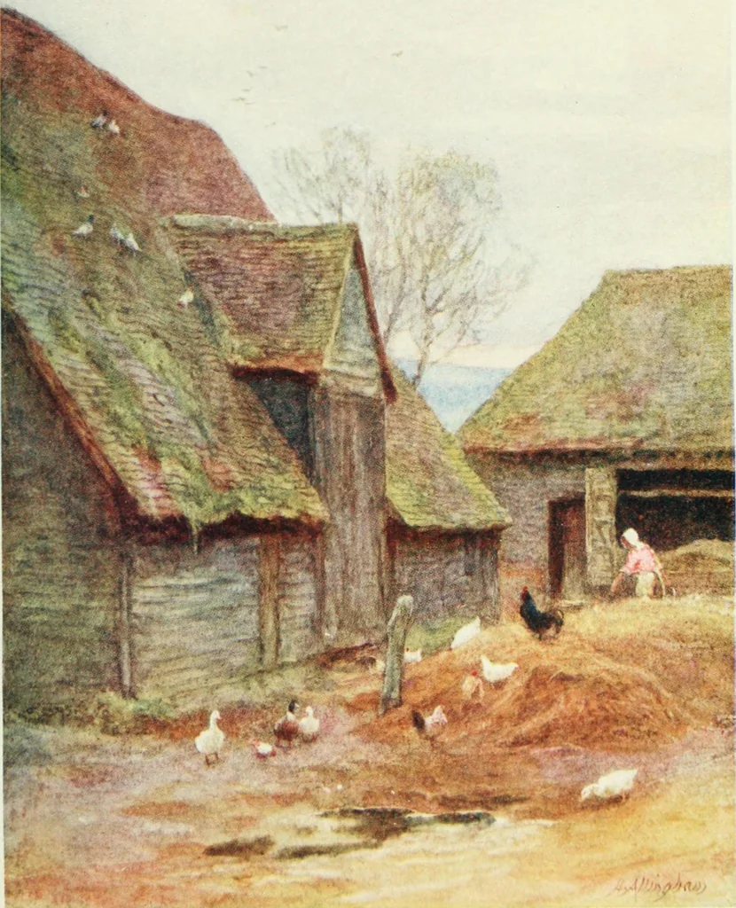 An illustration from Happy England as painted by Helen Allingham, R.W.S, 1903, leaf 390