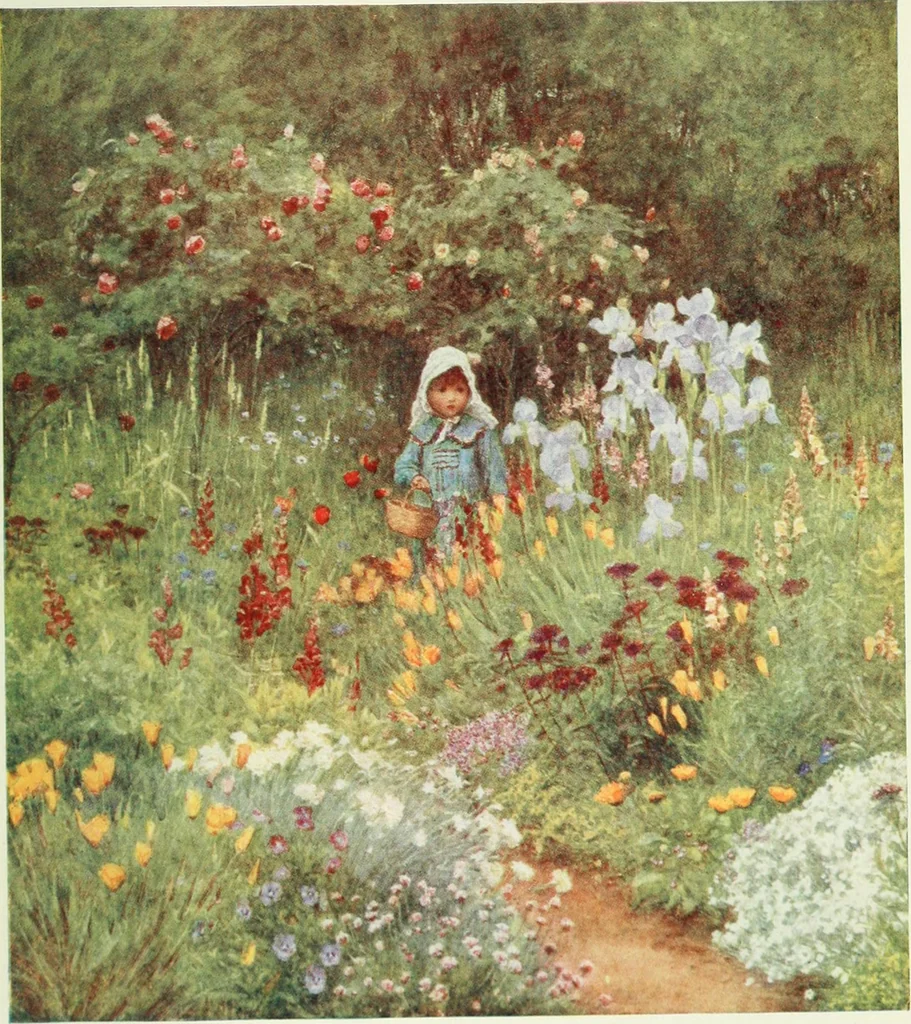 An illustration from Happy England as painted by Helen Allingham, R.W.S, 1903, leaf 410