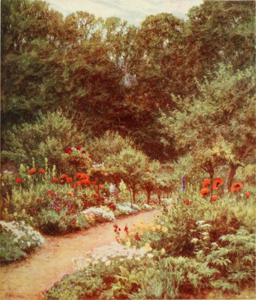 An illustration from Happy England as painted by Helen Allingham, R.W.S, 1903, leaf 468
